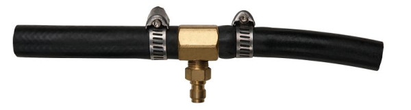 Tuyau adaptateur KS Tools pour petite valve Schrader 5/16"x32 UNF filetage intérieur et raccord de tuyau 1/4", 150.2365