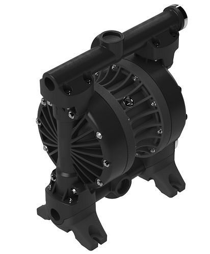 Pompe à air comprimé à double membrane DENIOS, 2'', en PVDF / EPDM-PP / PTFE, 287-091