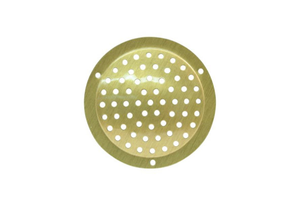 Grille de ventilation en aluminium Marley Ø50mm ronde en métal doré, 065830