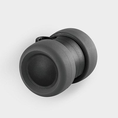 Roulette pivotante TENTE-ROLLEN, roue Ø 40 mm, capacité de charge 40 kg, hauteur 33,5 mm, A 87 Shore, 5920PJI040L51-10 LOW