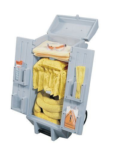 Kit de recharge pour kit d'urgence DENSORB dans le chariot de transport, version &quot;spéciale&quot;, capacité 83 litres, 116-655