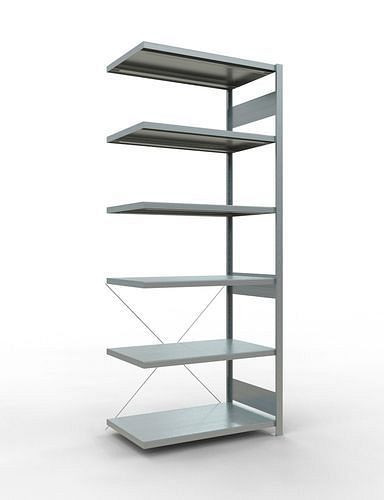 Rayonnage à étagères Schulte, panneau supplémentaire, 6 niveaux de rangement, traverse, charge du compartiment 250 kg, 1006 x 636 x 2500 mm, 278752