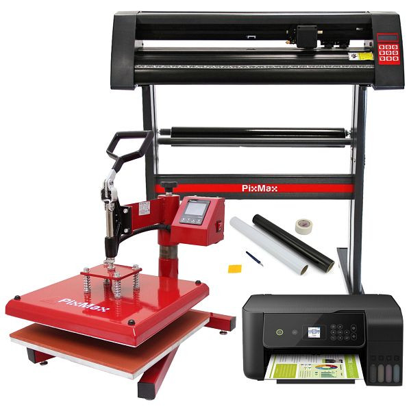 Presse à chaud PixMax 38 cm et traceur de découpe de vinyle avec imprimante, 10568