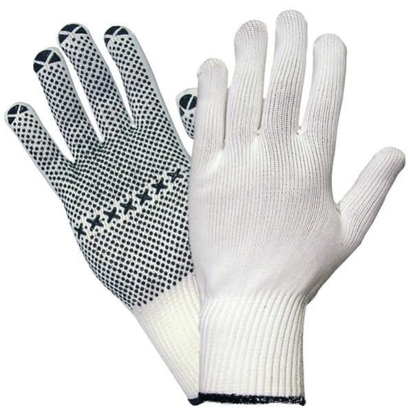 Hase Safety NAMUR, Gants de sécurité à 5 prises, tissu nylon/coton, picots, taille : 10, UE : 12 paires, 507555-10