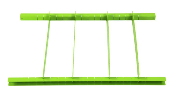 Séparateurs de tiroirs Metra, vert - set, pour chariots d'atelier, 2 + 4 feuilles de séparation, 10391