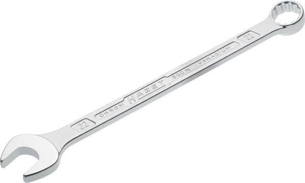 Clé mixte Hazet, profil de traction extérieur double hexagonal, 22 mm, 600N-22