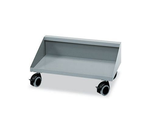 Chariot en tôle d'acier DENIOS, pour 2 x 15 litres ou 1 x 30 litres, gris, 116-007