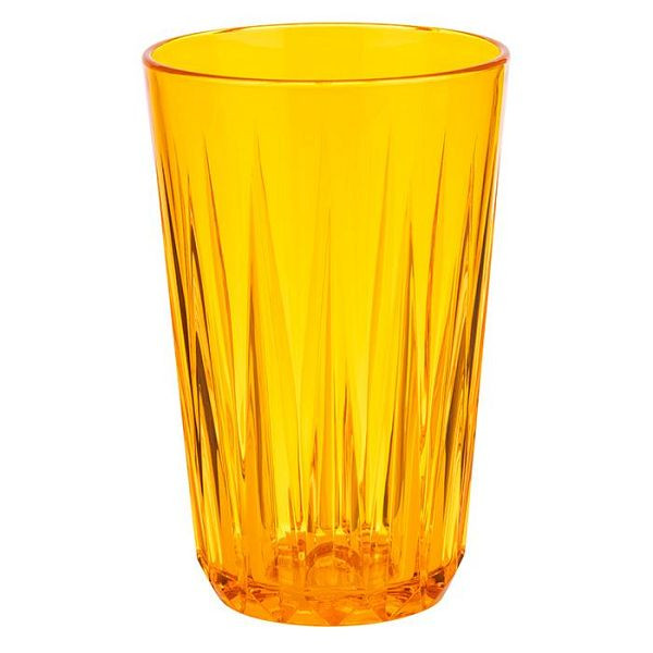 Gobelet APS -CRYSTAL-, Ø 8 cm, hauteur : 12,5 cm, Tritan, 0,3 litre, couleur : abricot, lot de 48, 10532