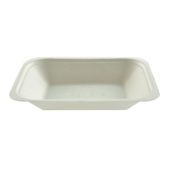 Bols à frites compostables Vegware en bagasse 17,5 cm, UE: 500 pièces, GH025