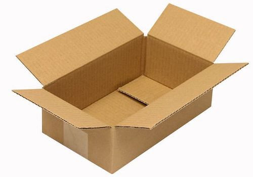 Boîte pliante en carton ondulé TransPak 1 paroi, dimensions intérieures 240 x 140 x 75 mm, qualité 1.20B, paquet de 50, 299226