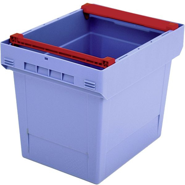 BITO conteneur réutilisable MB couvercle/barre/skid /MBB43321 400x300x323 bleu pigeon, barre, C0402-0031