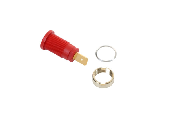 ELMAG prise encastrable pour fiches banane Ø 4mm - rouge, 9505852