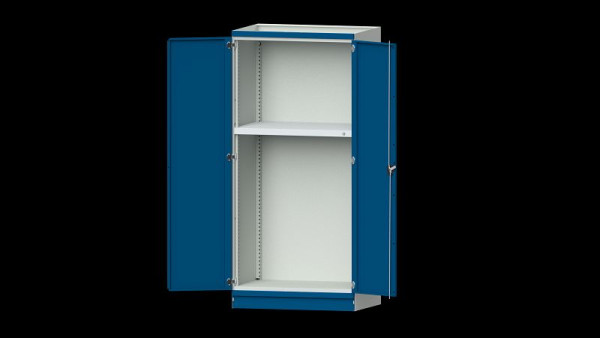 Établis ANKE armoire de base système d'armoires modulaires, modèle 103, 1015 x 720 x 2200 mm, boîtier vide avec portes, RAL 7035/5010, 631.207