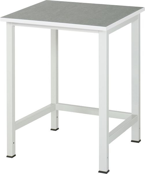 Table de travail RAU série 900, revêtement marbré universel/linoléum, 750x825x800 mm, 03-900-1-L25-07.12