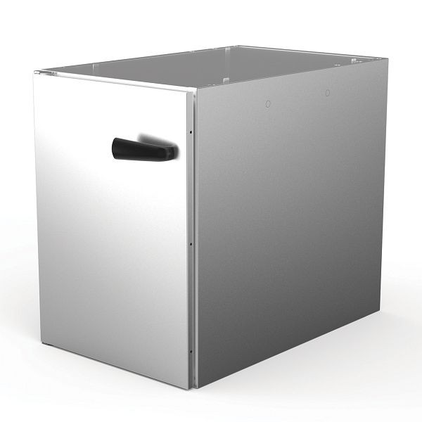 Armoire de base neutre Alphatech avec rails de support intégrés - peut être utilisée en sous-châssis - complet Aisi 304, CAN061