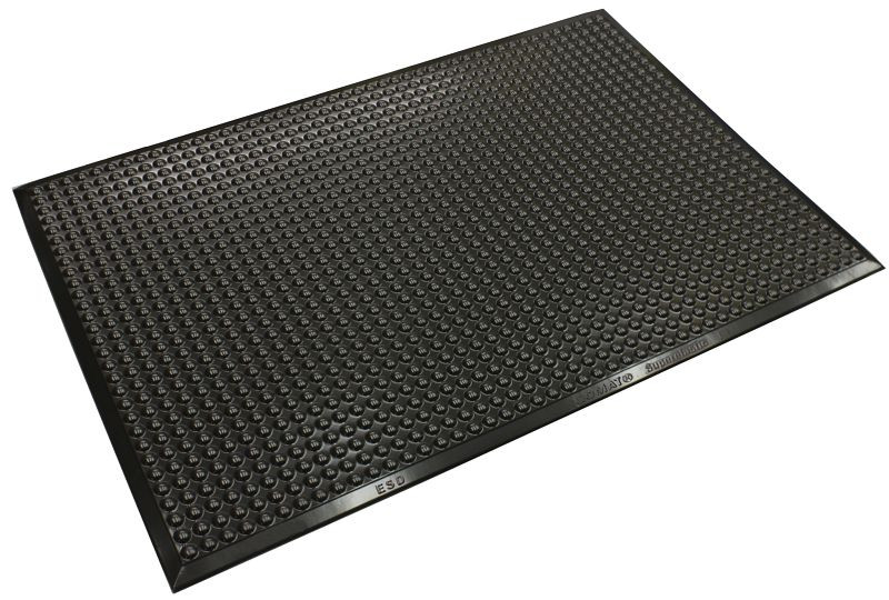 Tapis anti-fatigue salle blanche Ergomat Complete Bubble ESD, longueur 210 cm, largeur 90 cm, EFB90210-ESD