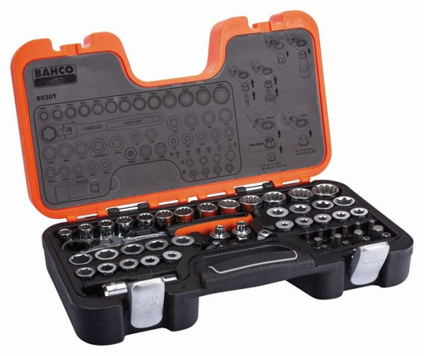 Bahco jeu de douilles traversantes 53 pièces S530T