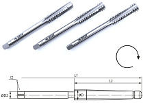 BAER HSSG jeu de 3 tarauds à main TR 32 x 6, 230301027