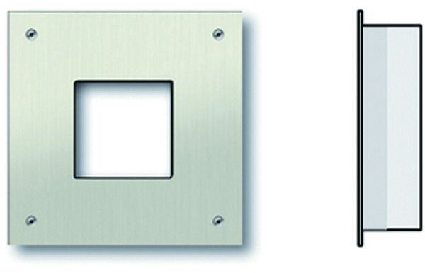 Kit d'encastrement TCS composé d'un panneau avant et d'un boîtier d'encastrement pour la série AMI, pour 1 module AMI, ZAU2001-0030