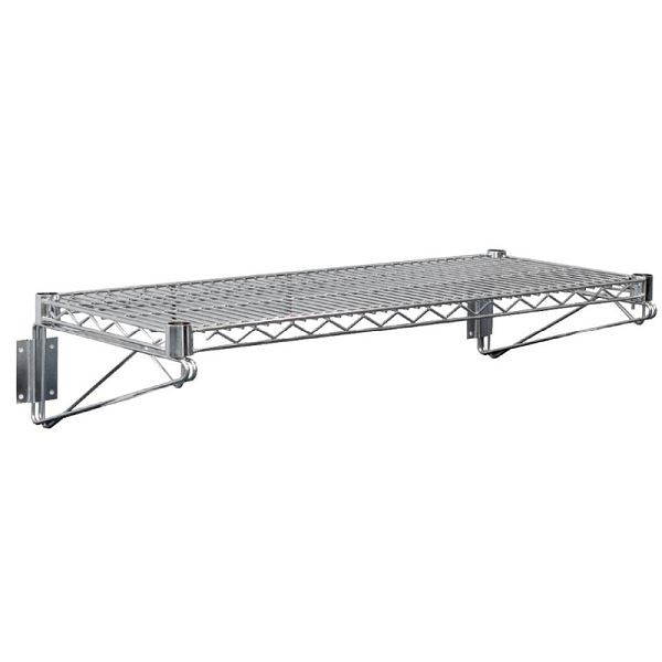 Étagère murale en treillis Vogue avec supports de 122 cm de large, U202