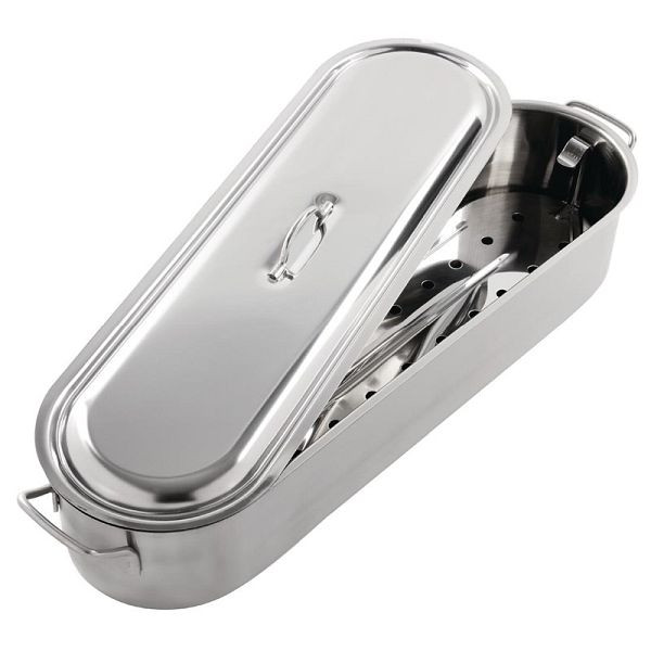 Poêle à poisson KitchenCraft avec insert 50cm, K356