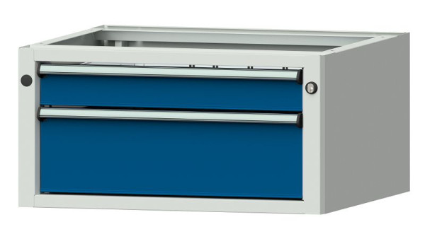 Armoire de base pour établis ANKE, modèle 903 V, 660 x 615 x 330 mm, RAL 7035/5010, 402.506