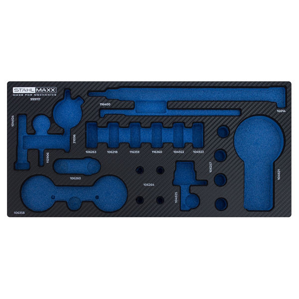Insert en mousse Stahlmaxx 1/3 comme VAG pour code moteur AXU, BAG et autres, XXL-999117S