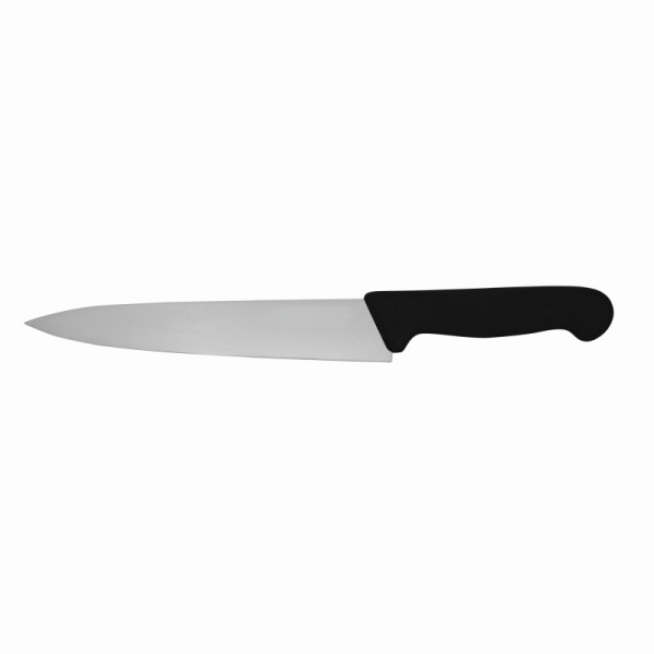 Couteau de chef Schneider, lame étroite, 20 cm, manche noir, 260832