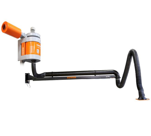 Système d'aspiration ELMAG, MaxiFil, stationnaire, bras d'aspiration Ø 150mm/5m en version tuyau, 58638