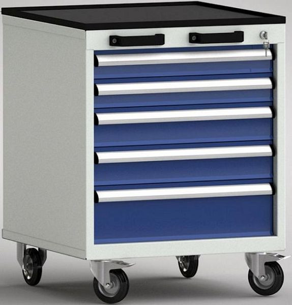 Chariot à outils professionnel KLW - 572 x 655 x 750 mm L x P x H avec rebord sur 4 côtés, FEA0600-05EPV-001