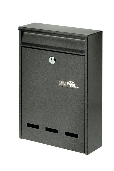 Boîte aux lettres BURG-WÄCHTER Pocket 5871 E, 2 x clés, HxLxP (extérieur) : 315 x 215 x 75mm, noir, 61000