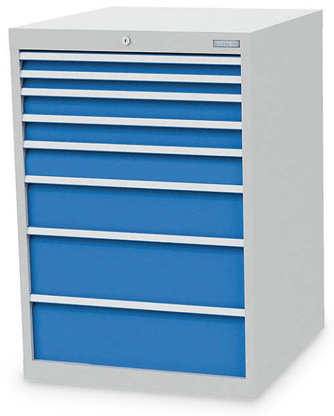 Armoire à tiroirs Bedrunka+Hirth mm, R 24-24, nombre de tiroirs : 8, dimensions en mm (LxPxH) : 705 x 736 x 1019, 700/4112V10