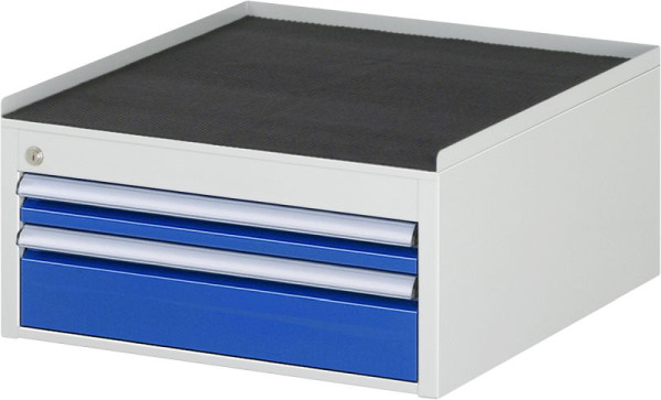 Armoire à tiroirs RAU série 7000, L580xP650xH285mm, tiroirs : 1xH60, 1xH120mm, support métallique, 03-L1.1A-MT.11