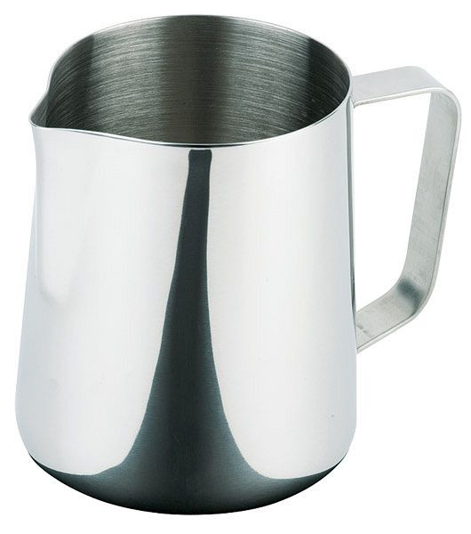 Pot à lait / universel APS, Ø 8 cm, hauteur : 10 cm, 0,35 litre, acier inoxydable, extérieur poli, intérieur poli mat, 10328