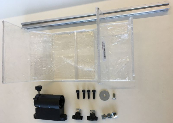 ELMAG Protection de mandrin Plexi complète, avec support pour GBM 4/50 SGA CE, 9802234