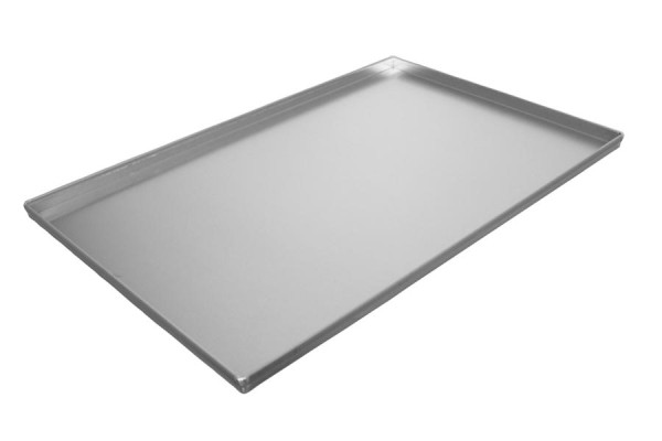 Plaque à pâtisserie Schneider aluminium 400 x 600 mm, 4 faces 90° hauteur 20 mm, sans trous, 381110