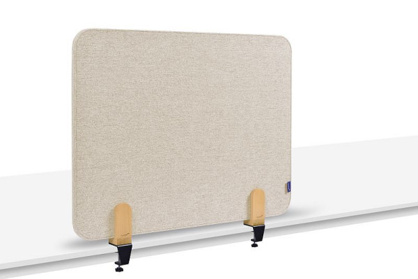 Cloison de table acoustique Legamaster ELEMENTS 60x80cm beige doux avec 2 pinces de table, 7-209820
