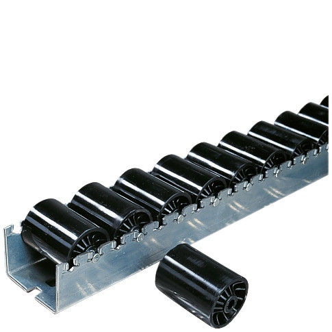 Barre à rouleaux BITO PDS /H83 3600/T 96 rouleau cylindrique plastique zingué, C0882-0012