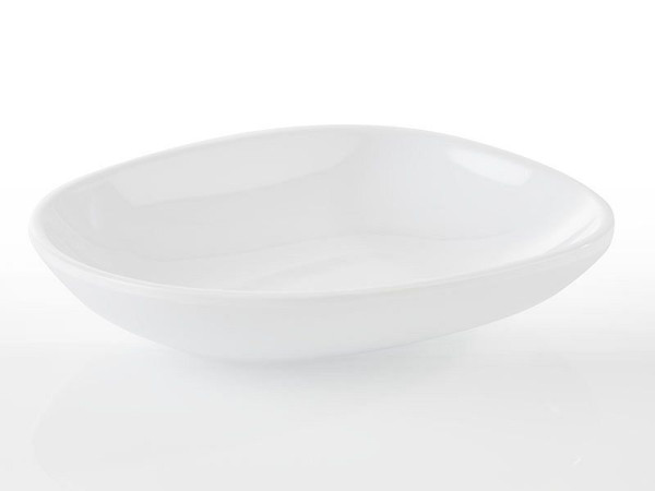 Assiette APS -MINI-, 10,5 x 8,5 cm, hauteur : 2 cm, mélamine, blanc, 0,07 litre, lot de 20, 84444
