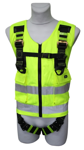 Harnais de sécurité Funcke avec gilet d'avertissement jaune, 10020201