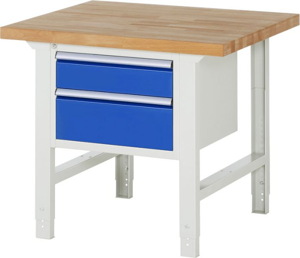 Etabli RAU série 7000 - modèle 7123, L1000 x P900 x H790-1140 mm, base système L820 x P850 x H750-1100 mm, 03-7123A1-109B4H.11