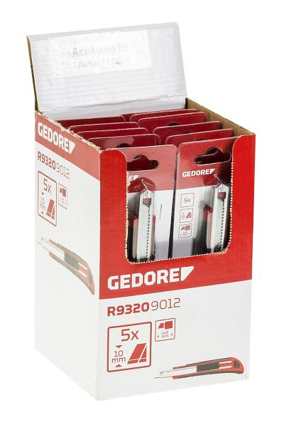 GEDORE présentoir rouge lame de coupe largeur 25 mm 8 pièces, 3301792