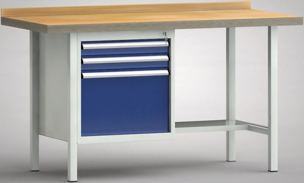 Etabli standard KLW - 1500 x 700 x 840 mm L x P x H, WS118N-1500M40-E7024