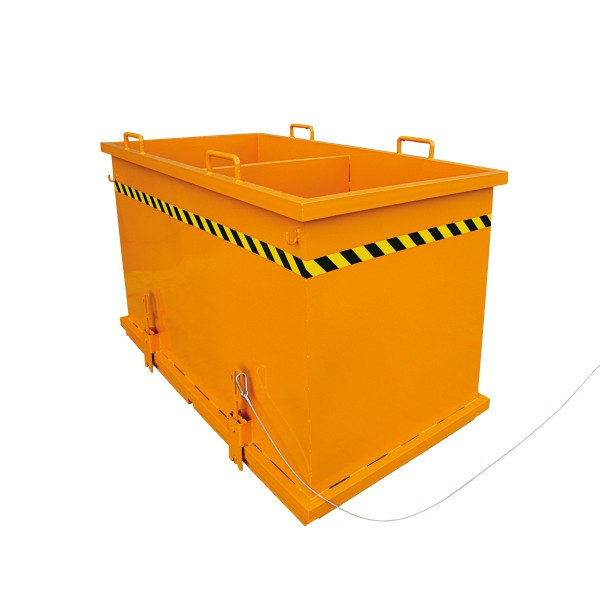 Système de tri de conteneurs à fond rabattable Eichinger Industry, 2x900 litres orange pur, 20360100000000