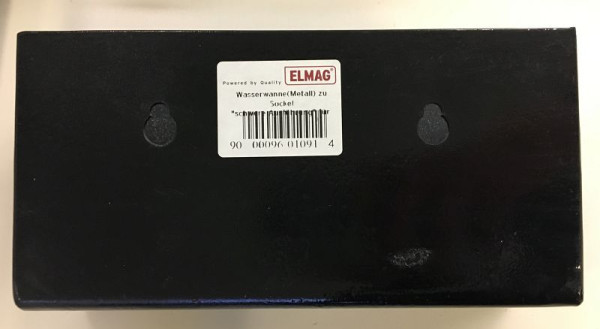 Bac à eau ELMAG (métal) pour socle, version lourde pour broyeurs doubles, 9601091