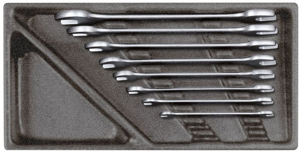 Jeu de clés à fourche doubles rouges GEDORE module 2/6 CT, 8 pièces, 3301698