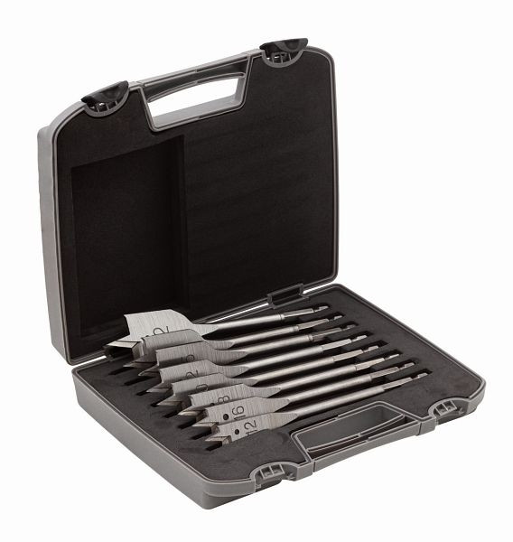 Jeu de forets plats Bahco pour le bois, 8 pièces, 12-32 mm, 9629-SET-8