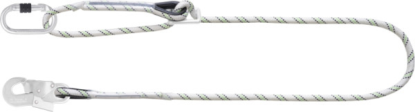 Longe en corde kernmantel Kratos pour le positionnement sur le lieu de travail avec boucle de raccourcissement, FA4090220