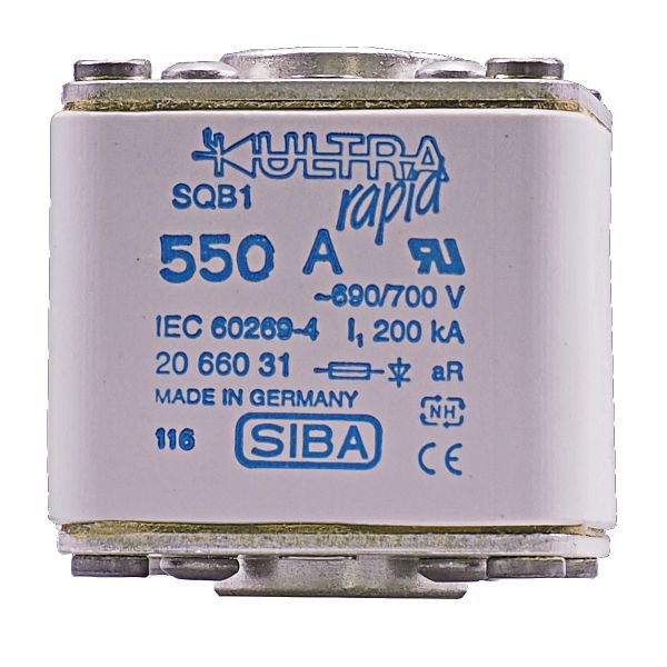 Fusible semi-conducteur JUMO pour contrôleur de puissance TYA série 550A (In = 250A) -AC 690V, 00371964