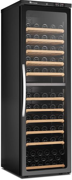 Cave à vin Saro 2 zones avec porte vitrée CV450 PV 2T, 486-1020